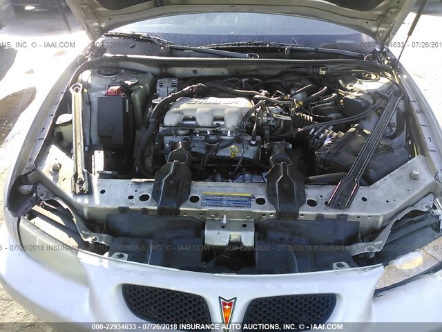 1G2WK52J03F171067 - 2003 PONTIAC GRAND PRIX SE SILVER photo 10