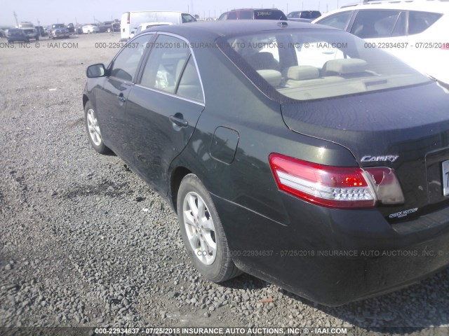 4T1BF3EKXAU540299 - 2010 TOYOTA CAMRY SE/LE/XLE მწვანე ფოტო 3