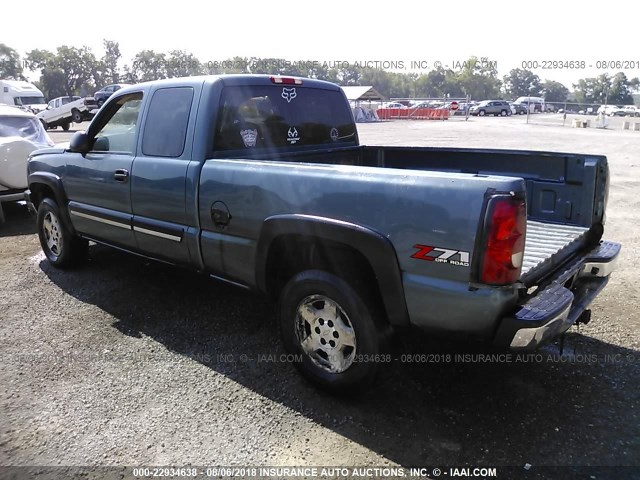 1GCEK19Z27Z190087 - 2007 CHEVROLET SILVERADO K1500 CLASSIC BLUE photo 3