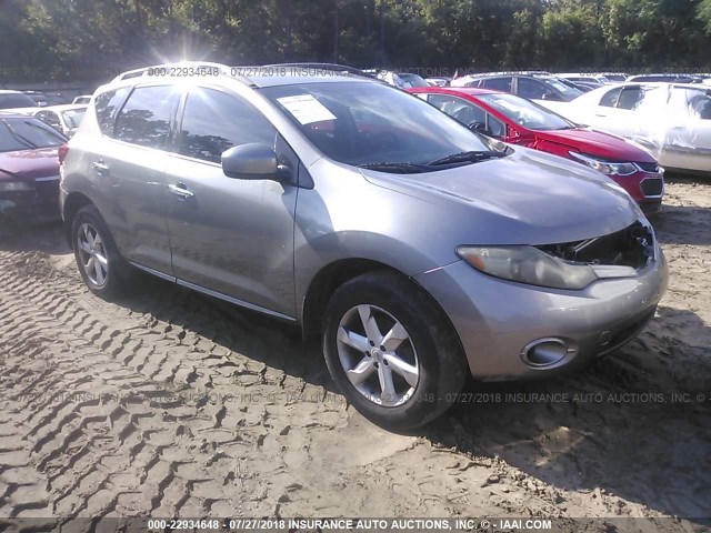 JN8AZ18W29W100575 - 2009 NISSAN MURANO S/SL/LE GRAY photo 1