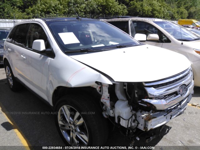 2FMDK3KC8BBA24337 - 2011 FORD EDGE LIMITED WHITE photo 1
