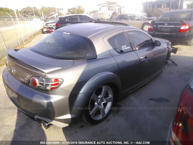 JM1FE173340133259 - 2004 MAZDA RX8 SILVER photo 4