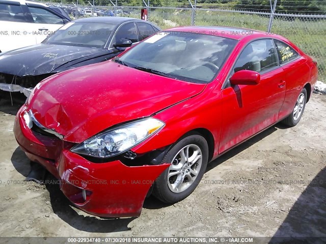 4T1CE38P66U746077 - 2006 TOYOTA CAMRY SOLARA SE/SLE წითელი ფოტო 2