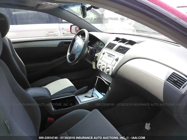 4T1CE38P66U746077 - 2006 TOYOTA CAMRY SOLARA SE/SLE წითელი ფოტო 5