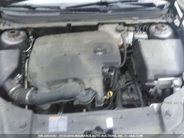 1G1ZC5E09AF230373 - 2010 CHEVROLET MALIBU 1LT ოქროსფერი ფოტო 10