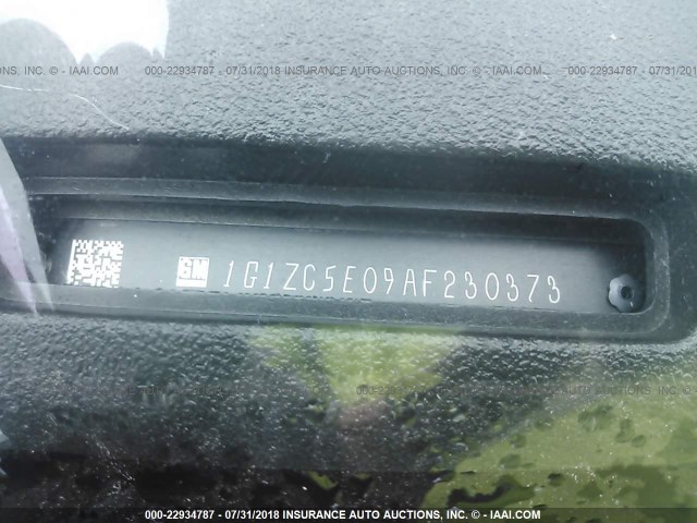 1G1ZC5E09AF230373 - 2010 CHEVROLET MALIBU 1LT ოქროსფერი ფოტო 9