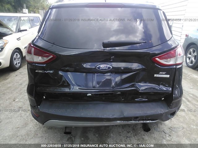 1FMCU0G92FUC37625 - 2015 FORD ESCAPE SE BLACK photo 6