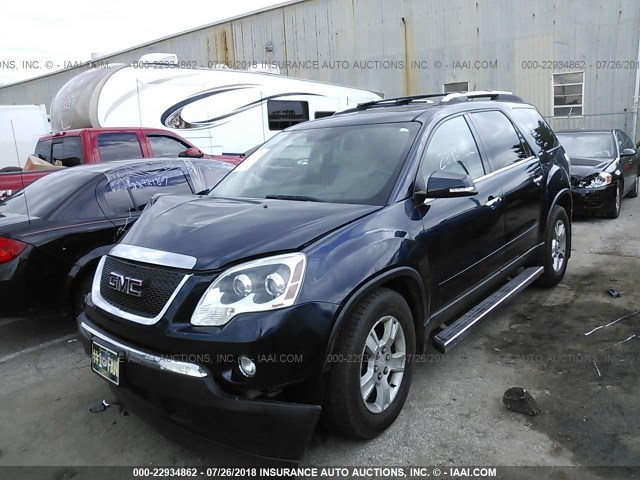 1GKEV33D49J147084 - 2009 GMC ACADIA SLT-2 BLUE photo 2