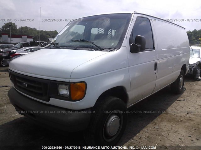 1FTSE34LX3HB19356 - 2003 FORD ECONOLINE E350 SUPER DUTY VAN WHITE photo 2