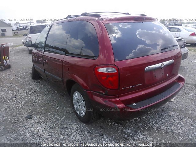 1A4GP45R06B572802 - 2006 CHRYSLER TOWN & COUNTRY  RED photo 3