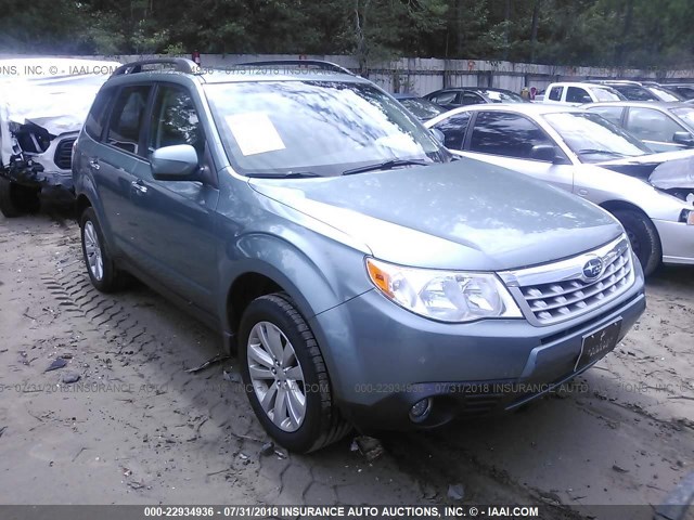 JF2SHBEC7BH737685 - 2011 SUBARU FORESTER LIMITED Light Blue photo 1