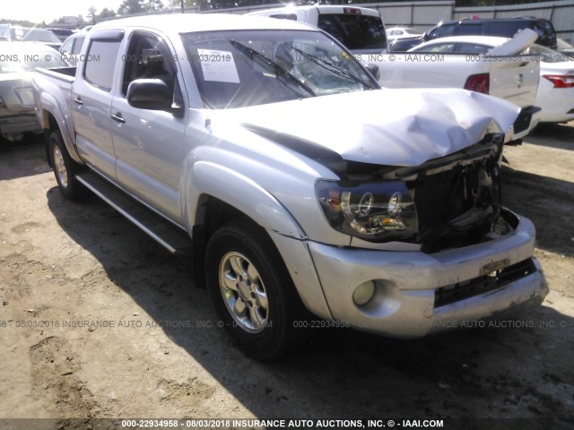 5TEJU62N27Z428649 - 2007 TOYOTA TACOMA DOUBLE CAB PRERUNNER SILVER photo 1