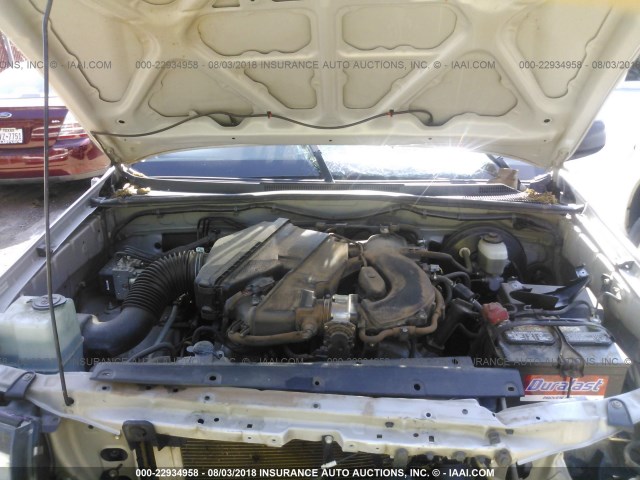 5TEJU62N27Z428649 - 2007 TOYOTA TACOMA DOUBLE CAB PRERUNNER SILVER photo 10