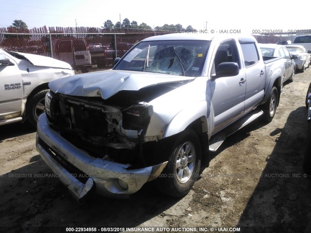 5TEJU62N27Z428649 - 2007 TOYOTA TACOMA DOUBLE CAB PRERUNNER SILVER photo 2