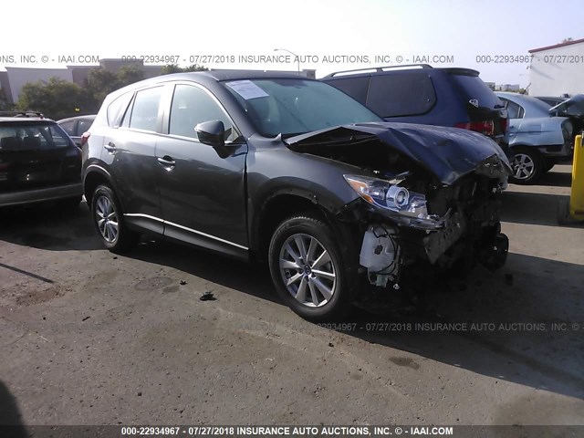 JM3KE2BY7G0875781 - 2016 MAZDA CX-5 SPORT GRAY photo 1