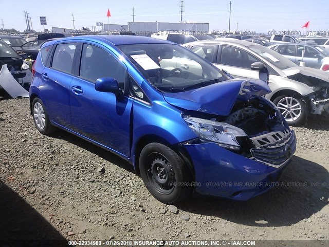 3N1CE2CP5EL397494 - 2014 NISSAN VERSA NOTE S/S PLUS/SV/SL BLUE photo 1