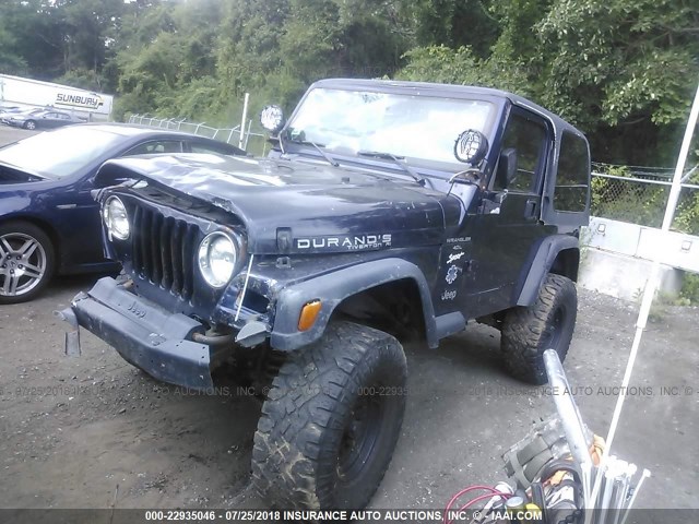 1J4FY19S1VP487201 - 1997 JEEP WRANGLER / TJ SPORT BLUE photo 2