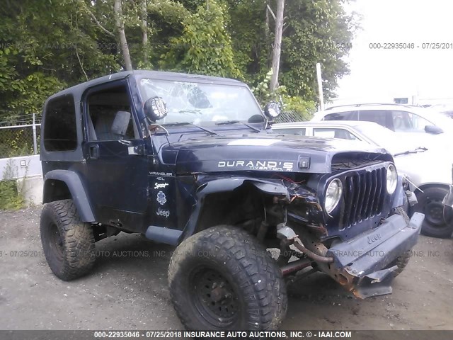 1J4FY19S1VP487201 - 1997 JEEP WRANGLER / TJ SPORT BLUE photo 6