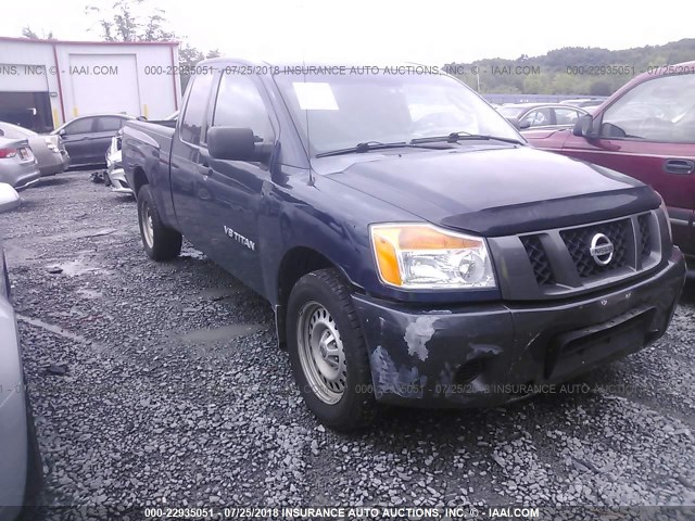 1N6BA06A08N360760 - 2008 NISSAN TITAN XE/SE/LE BLUE photo 1