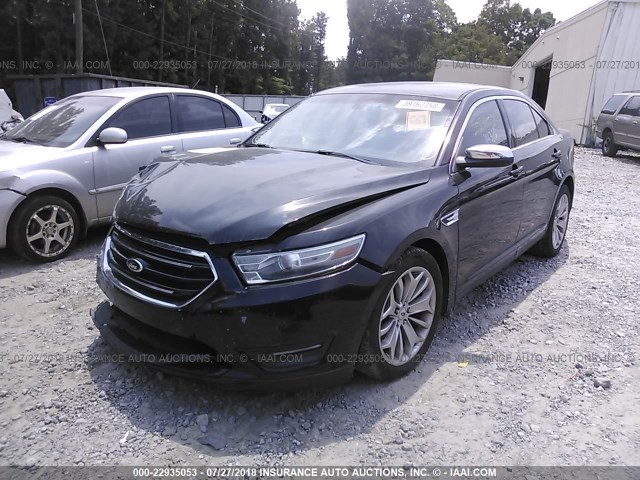 1FAHP2F82DG103382 - 2013 FORD TAURUS LIMITED BLACK photo 2