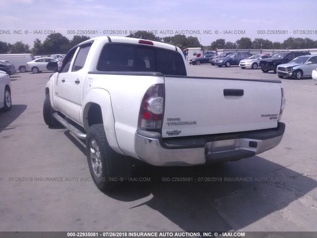 5TFJX4GN5CX011872 - 2012 TOYOTA TACOMA DOUBLE CAB 白色 照片 3