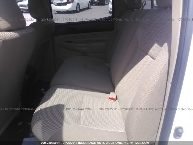5TFJX4GN5CX011872 - 2012 TOYOTA TACOMA DOUBLE CAB 白色 照片 8