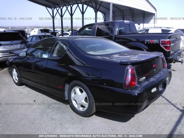 2G1WX12K349148657 - 2004 CHEVROLET MONTE CARLO SS შავი ფოტო 3