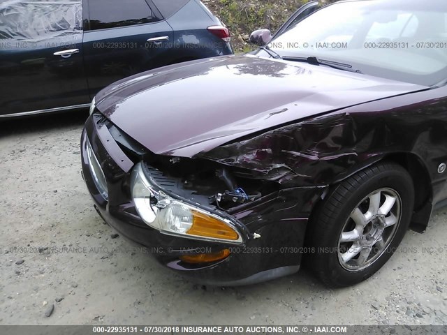 1G4HR54K63U219166 - 2003 BUICK LESABRE LIMITED BURGUNDY photo 6