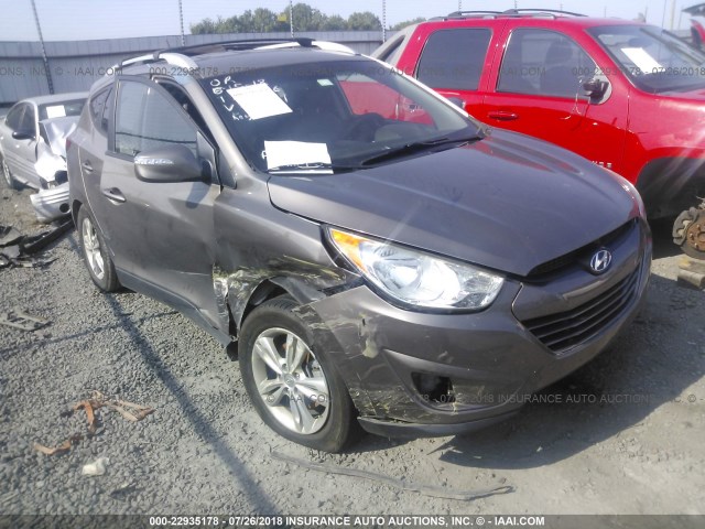 KM8JU3AC8DU594351 - 2013 HYUNDAI TUCSON GLS/LIMITED GRAY photo 1