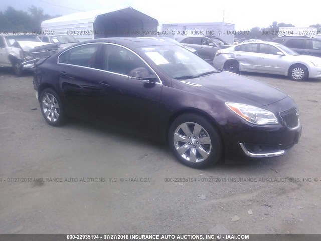 2G4GM5EXXH9126823 - 2017 BUICK REGAL BURGUNDY photo 1