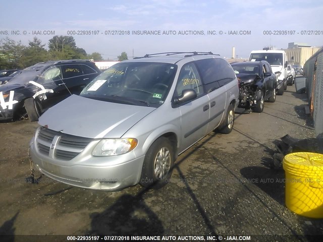 1D4GP24R15B250747 - 2005 DODGE GRAND CARAVAN SE SILVER photo 2