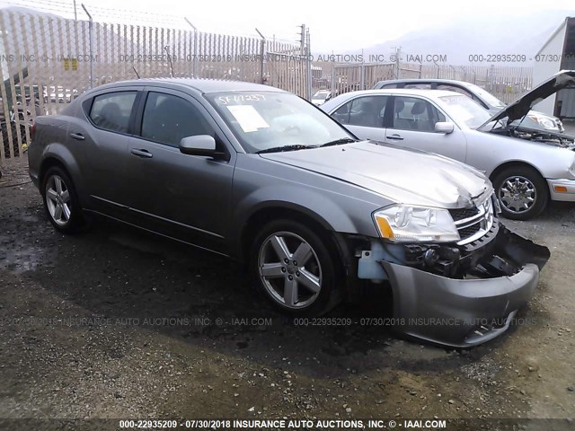 1B3BD1FB8BN589043 - 2011 DODGE AVENGER MAINSTREET GRAY photo 1