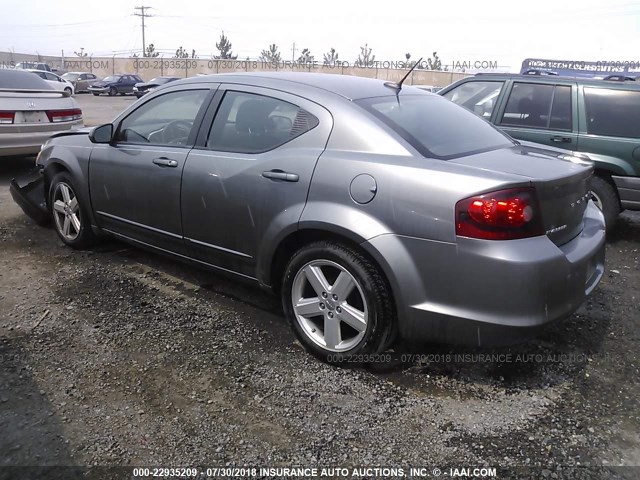 1B3BD1FB8BN589043 - 2011 DODGE AVENGER MAINSTREET GRAY photo 3