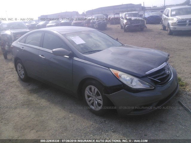 5NPEB4AC5CH462013 - 2012 HYUNDAI SONATA GLS GRAY photo 1