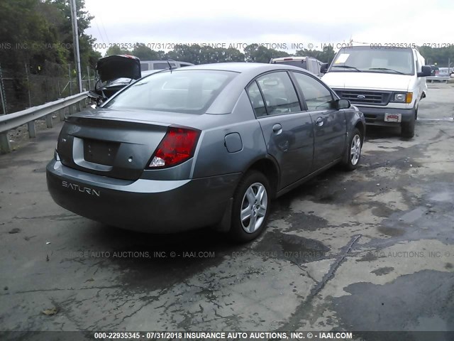 1G8AJ55F46Z176169 - 2006 SATURN ION LEVEL 2 GRAY photo 4