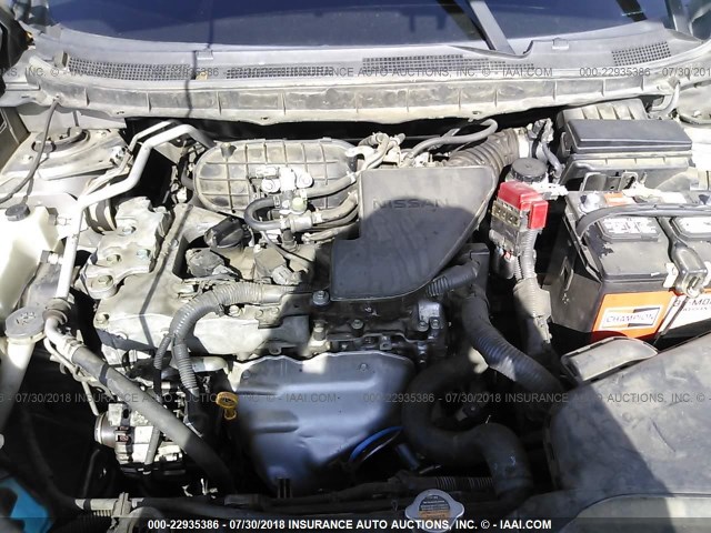 JN8AS5MT7CW286158 - 2012 NISSAN ROGUE S/SV SILVER photo 10