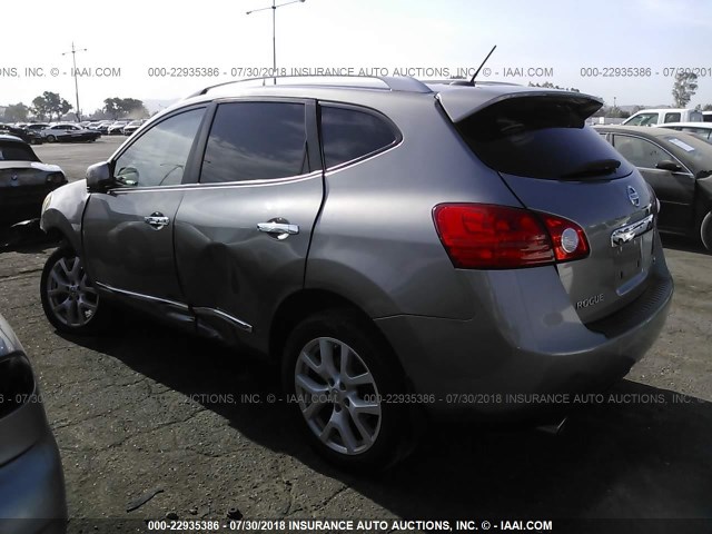 JN8AS5MT7CW286158 - 2012 NISSAN ROGUE S/SV SILVER photo 3