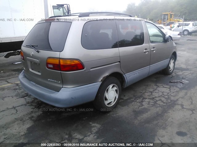 4T3ZF13C6XU130713 - 1999 TOYOTA SIENNA LE/XLE BEIGE photo 4