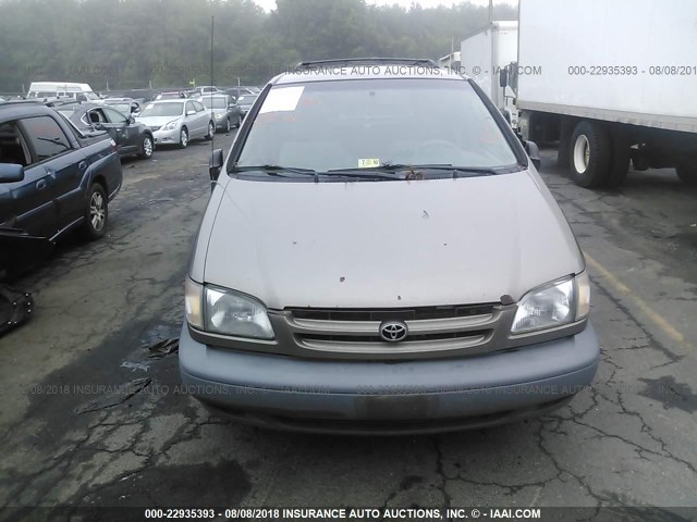 4T3ZF13C6XU130713 - 1999 TOYOTA SIENNA LE/XLE BEIGE photo 6