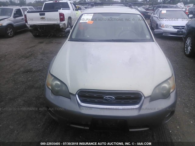 4S4BP61C457385637 - 2005 SUBARU LEGACY OUTBACK 2.5I GRAY photo 6