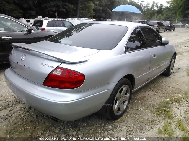 19UYA42661A021778 - 2001 ACURA 3.2CL TYPE-S SILVER photo 4