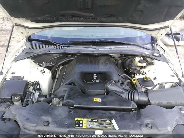 1LNFM87A36Y640737 - 2006 LINCOLN LS 白色 照片 10