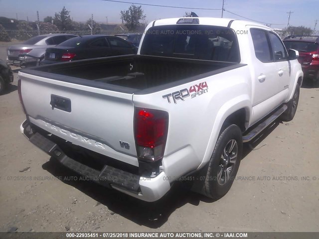 3TMCZ5AN8HM047733 - 2017 TOYOTA TACOMA DBL CAB/SR/TRDSPT/OR/PRO თეთრი ფოტო 4