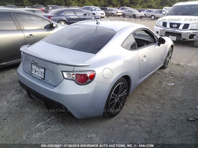 JF1ZNAA14D1733597 - 2013 TOYOTA SCION FR-S GRAY photo 4