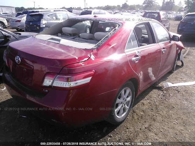 4T4BF3EK0AR019064 - 2010 TOYOTA CAMRY SE/LE/XLE წითელი ფოტო 4