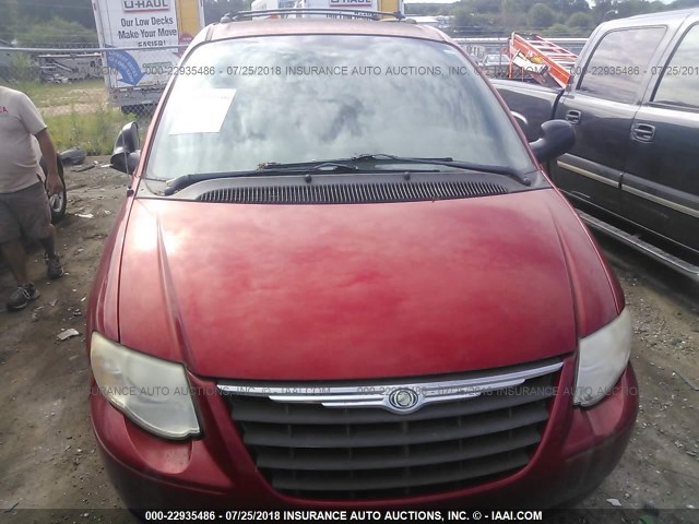 2C8GP54L95R113422 - 2005 CHRYSLER TOWN & COUNTRY TOURING RED photo 6