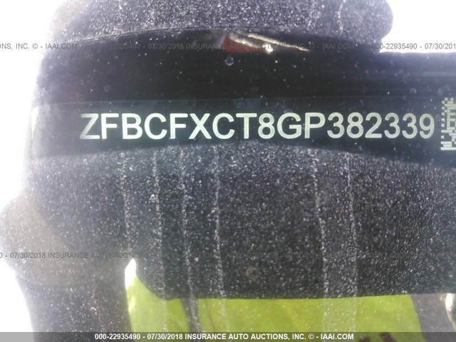 ZFBCFXCT8GP382339 - 2016 FIAT 500X TREKKING RED photo 9