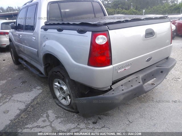 1FMZU67E72UD00187 - 2002 FORD EXPLORER SPORT TR  GRAY photo 3