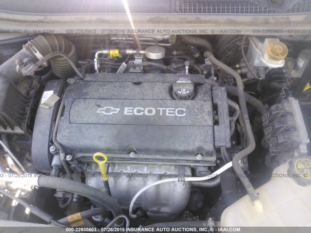 1G1JB6SH7F4168152 - 2015 CHEVROLET SONIC LS BLACK photo 10