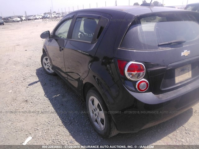 1G1JB6SH7F4168152 - 2015 CHEVROLET SONIC LS BLACK photo 3